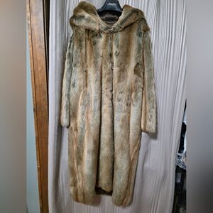 Fabulous Furs Faux Fur Coat in Rich Brown